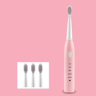 Buy pink-no-box Ultrasonic Sonic Electric Toothbrush Rechargeable Tooth Brushes Washable Electronic Whitening Teeth Brush Adult Timer Toothbrush