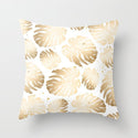 Hot Gold Throw Pillows