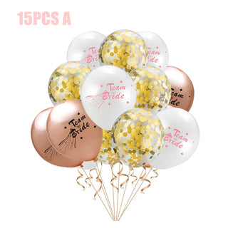 Buy 15pcs-a Bride to Be Party Decorations Latex Balloons Set Cup Plates Bachelorette Party Supplies Veil Sash Team Bride Wedding Decor