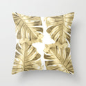 Hot Gold Throw Pillows