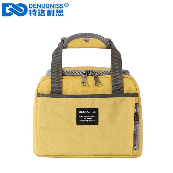 DENUONISS Waterproof  Insulated Lunch Bag Necessary Picnic Pouch Unisex Thermal Dinner Food Accessories Tote Thermal Bag