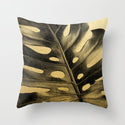 Hot Gold Throw Pillows