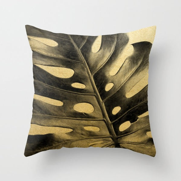 Hot Gold Throw Pillows