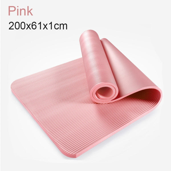 185cm Enlarged Fitness Mat Yoga Mat Men Gym Exercise Mat Esterilla Yoga Tapete Pad Lengthen Non-Slip for Beginner With Yoga Bag