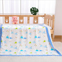 110x120cm 4 and 6 Layers Muslin Bamboo Cotton Newborn Baby Receiving Blanket Swaddling Kids Children Baby Sleeping Blanket