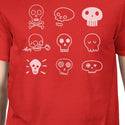 Skulls Mens Red Shirt