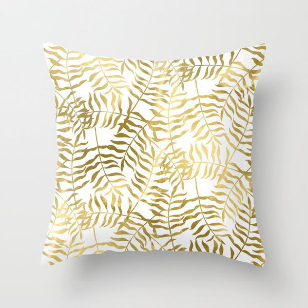 Hot Gold Throw Pillows