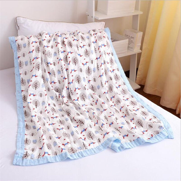 Muslin Bamboo Cotton Newborn Baby Receiving Blanket