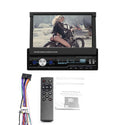 7" 1 DIN Touch Screen Car Black MP5 Player GPS Sat NAV Bluetooth Stereo Retractable ABS Metal Radio Camera Radio Android