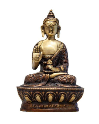 Sitting  Buddha on Lotus in Meditation Pose  - 7"