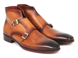 Paul Parkman Double Monkstrap Boots Brown