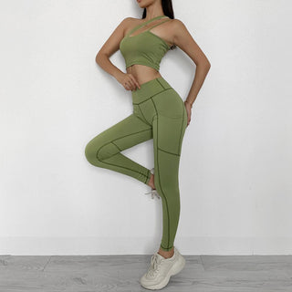 Sportwear Women Yoga Sets Fitness Wear 2peice Suits High Waist Legging Top Bra Gym Running Clothing Outfit Sport Suit,LF211