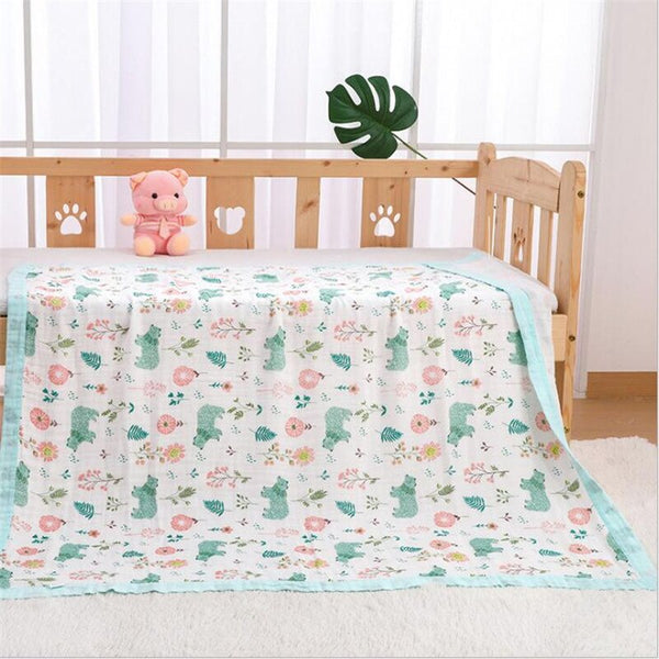 Muslin Bamboo Cotton Newborn Baby Receiving Blanket