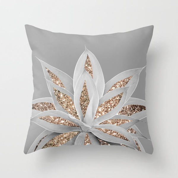 Hot Gold Throw Pillows