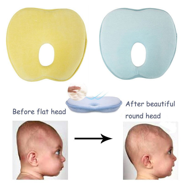 Newborn Infant Anti Roll Pillow Flat Head Neck Prevent Infant Support