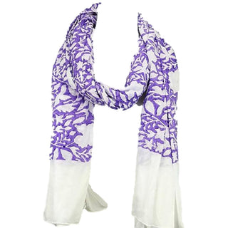 Buy purple Survivor Karuna Floral Fashion Scarf