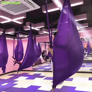 PRIOR FITNESS 5 Meters Yoga Hammock Set Anti Gravity Inversion Aerial Yoga Equipment Swing - Webster.direct