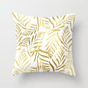 Hot Gold Throw Pillows