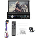 7" 1 DIN Touch Screen Car Black MP5 Player GPS Sat NAV Bluetooth Stereo Retractable ABS Metal Radio Camera Radio Android