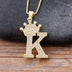 New Luxury Copper Zircon A-Z Crown Alphabet Pendant Chain Necklace Punk Hip-Hop Style Fashion Woman Man Initial Name Jewelry - Webster.direct