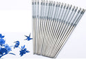 5 Pairs Durable Food Stick Chinese Traditional Flowers Pattern Stainless Steel Chopsticks