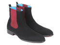 Paul Parkman Black Suede Chelsea Boots