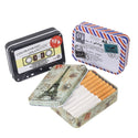 1pc Tin Cigarettes Cases Boxes Holder Sealed Tobacco Humidor Rolling Paper Storage Box Eiffel Tower Printed Smoking Accessories