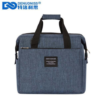 Buy a150-blue DENUONISS Waterproof  Insulated Lunch Bag Necessary Picnic Pouch Unisex Thermal Dinner Food Accessories Tote Thermal Bag