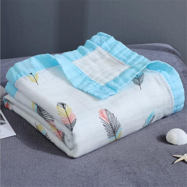 Muslin Bamboo Cotton Newborn Baby Receiving Blanket