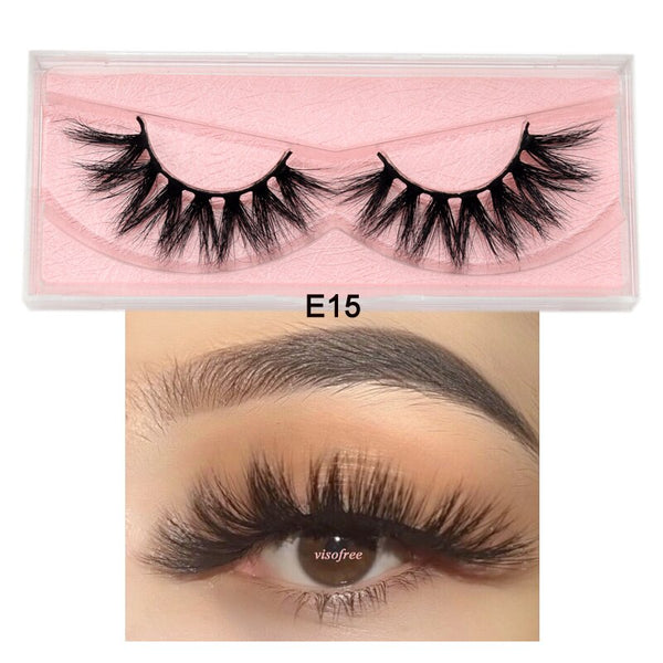 Mink Eyelashes Hand Made Crisscross False Eyelashes Cruelty Free Dramatic 3D Mink Lashes Long Lasting Faux Cils for Makeup Tools - Webster.direct