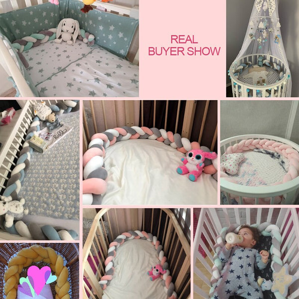 Handmade Nordic Knot Baby Bed Bumper