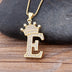 New Luxury Copper Zircon A-Z Crown Alphabet Pendant Chain Necklace Punk Hip-Hop Style Fashion Woman Man Initial Name Jewelry - Webster.direct