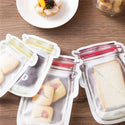 Reusable Mason Jar Zipper Bags