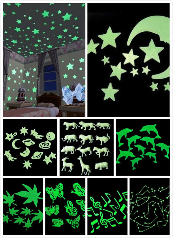 Glow In The Dark Luminous Fluorescent Wall Stickers