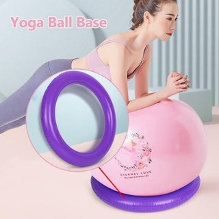 Yoga Ball Base Fitness Balance Ball Ring Thick Explosion-proof Stability Fixed Ring Base Maternity Training 42CM Large Size